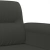 vidaXL 3-Sitzer-Sofa Dunkelgrau 210 cm Mikrofasergewebe