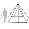 vidaXL Tipi-Campingzelt 7 Personen Blau Wasserdicht