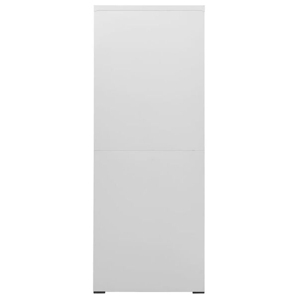 vidaXL Aktenschrank Hellgrau 46x62x164 cm Stahl