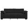 vidaXL 3-Sitzer-Sofa Schwarz 220x77x82 cm Samt
