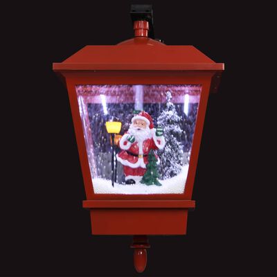 vidaXL Weihnachts-Wandleuchte mit LED-Licht und Weihnachtsmann Rot