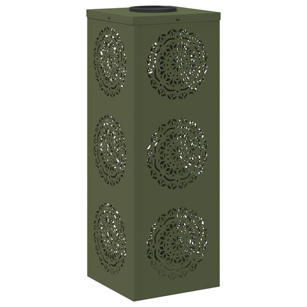 vidaXL Solar LED Weg Licht 2 pcs Olive Gr&uuml;n Kalt gewalzter Stahl