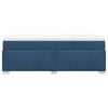 vidaXL Boxspringbett mit Matratze Blau 90x200 cm Stoff