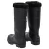 vidaXL Gummistiefel mit Herausnehmbarem Innenfutter Schwarz Gr. 43 PVC