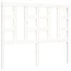 vidaXL Massivholzbett mit Kopfteil Weiß 120x200 cm