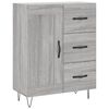 vidaXL Highboard Grau Sonoma 69,5x34x180 cm Holzwerkstoff