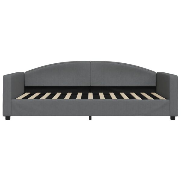 vidaXL Tagesbett Dunkelgrau 100x200 cm Stoff