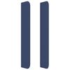 vidaXL LED Kopfteil Blau 83x16x118/128 cm Stoff