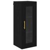 vidaXL Wandschrank Schwarz Eichen-Optik 34,5 x 34 x 90 cm