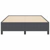 vidaXL Boxspringbett Dunkelgrau 140 x 200 cm Cordstoff
