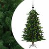 vidaXL K&uuml;nstlicher Weihnachtsbaum mit Kugel 120 cm 150 LEDs