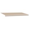 vidaXL Einziehbare Markise Beige 600 x 300 cm Polyester und Metall