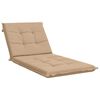 vidaXL Sonnenliege Kissen GEMERT 100 % Polyester Sand 190 x 70 x 9 cm
