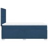 vidaXL Boxspringbett mit Matratze Blau 80x200 cm Stoff