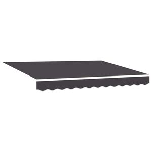 vidaXL Markisenersatzstoff Anthrazit 235 x 195 cm Polyester