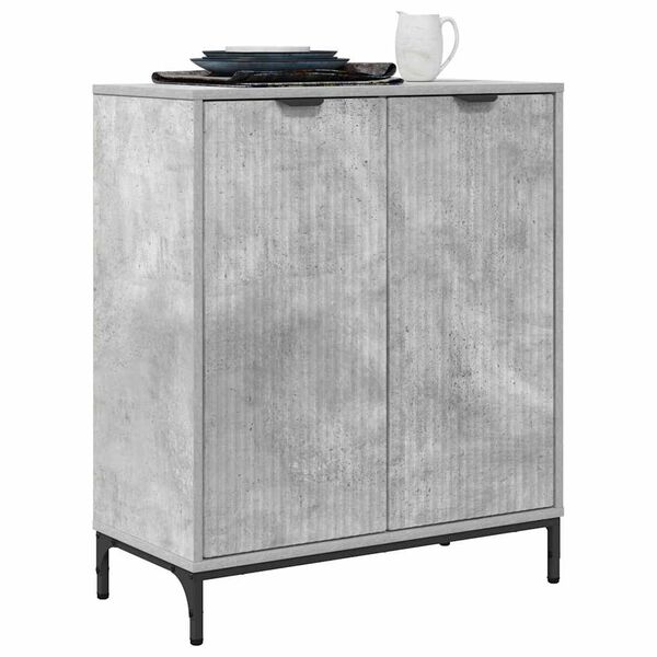 vidaXL Sideboard Beton Grau 69,5 x 33 x 82 cm Holzwerkstoff