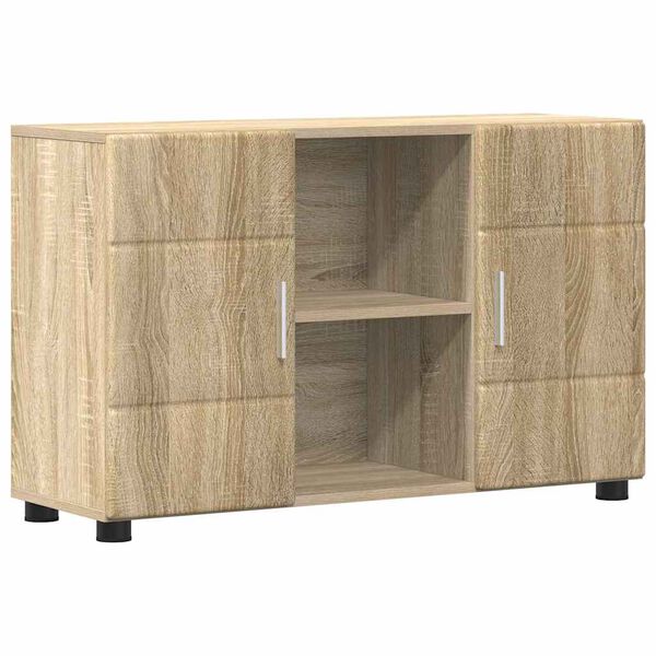 vidaXL Sideboard Sonoma-Eiche 88,5 x 30,5 x 55,5 cm Holzwerkstoff