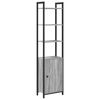 vidaXL B&uuml;cherregal Graues Sonoma 40 x 24 x 161 cm Holzwerkstoff