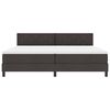 vidaXL Boxspringbett mit Matratze Dunkelbraun 200 x 200 cm Stoff