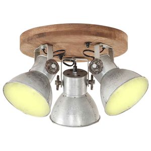 vidaXL Deckenlampe Industriestil 25 W Silbern 42x27 cm E27
