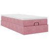 vidaXL Ottoman-Bett mit Matratze Rosa 90x190 cm Samt