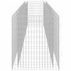 vidaXL Gabionen-Hochbeet Verzinkter Stahl 450&times;90&times;100 cm