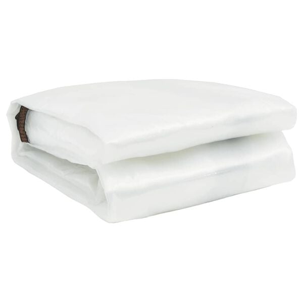 vidaXL Transparente Plane mit Ösen 6x12 m Polyethylen