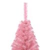 vidaXL K&uuml;nstlicher Halb-Weihnachtsbaum mit St&auml;nder Rosa 150 cm PVC