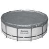 Bestway Poolabdeckung &Oslash;4,88 m Rund Polyester Grau