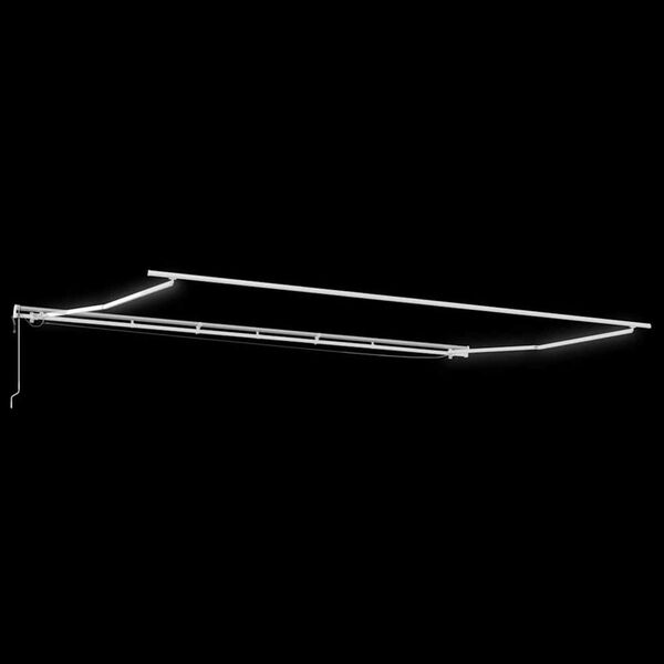 vidaXL Einziehbare Markise Orange und Braun 600 x 350 cm