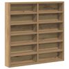 vidaXL Vitrine Wandhalterung Artisan-Eiche 60 x 8,5 x 58 cm