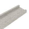 vidaXL Wandregale 4 Stk. Betongrau 115x9x3 cm