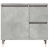 vidaXL Badschrank Betongrau 65x33x60 cm Holzwerkstoff