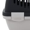 vidaXL Transportbox für Haustiere Grau und Schwarz 48x32x31 cm PP