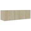 vidaXL TV-Schrank Sonoma-Eiche 100x30x30 cm Holzwerkstoff