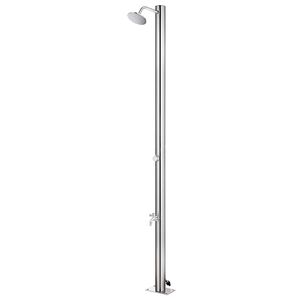 vidaXL Gartendusche 215 cm Edelstahl
