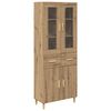 vidaXL Highboard Artisan-Eiche 69,5 x 34 x 180 cm Holzwerkstoff