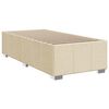 vidaXL Boxspringbett mit Matratze Creme 90x200 cm Stoff