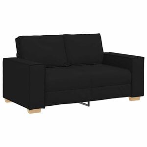 vidaXL 2-Sitzer Sofa Schwarz 160x78x84 cm Stoff