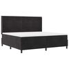 vidaXL Boxspringbett mit Matratze Schwarz 200 x 200 cm Samt