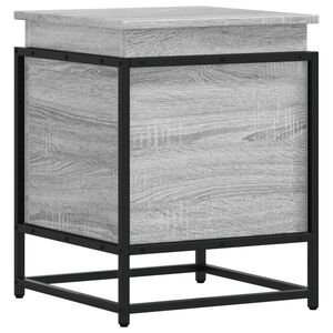vidaXL Aufbewahrungsbox mit Deckel Grau Sonoma 40x40x51,5 cm
