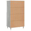 vidaXL Highboard Grau Sonoma 60x36x110 cm Holzwerkstoff
