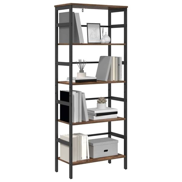 vidaXL B&uuml;cherregal Ger&auml;ucherte Eiche 60 x 29,5 x 149 cm Holzwerkstoff