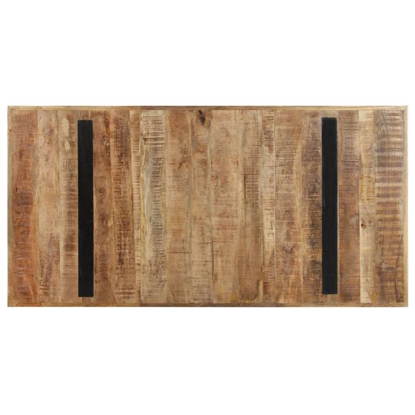 vidaXL Esstisch 160x80x76 cm Raues Mangoholz