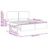 vidaXL Bettrahmen Sonoma-Eiche 180 x 200 cm Ingenieurs Holz