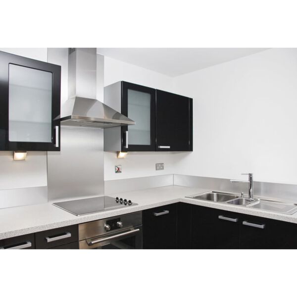 Nordlinger Spritzschutz 60x70 cm Edelstahl Silbern