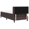 vidaXL Boxspringbett mit Matratze Dunkelbraun 200 x 80 cm Stoff