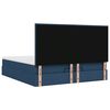 vidaXL Ottoman-Bett mit Matratzen & LEDs Blau 200x200 cm Stoff