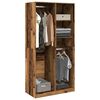vidaXL Kleiderschrank Altholz-Optik 100x50x200 cm Holzwerkstoff