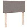 vidaXL Ottoman-Bett mit Matratze & LEDs Taupe 100x200 cm Stoff